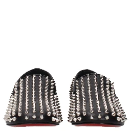 Black Leather Slip-On Loafers