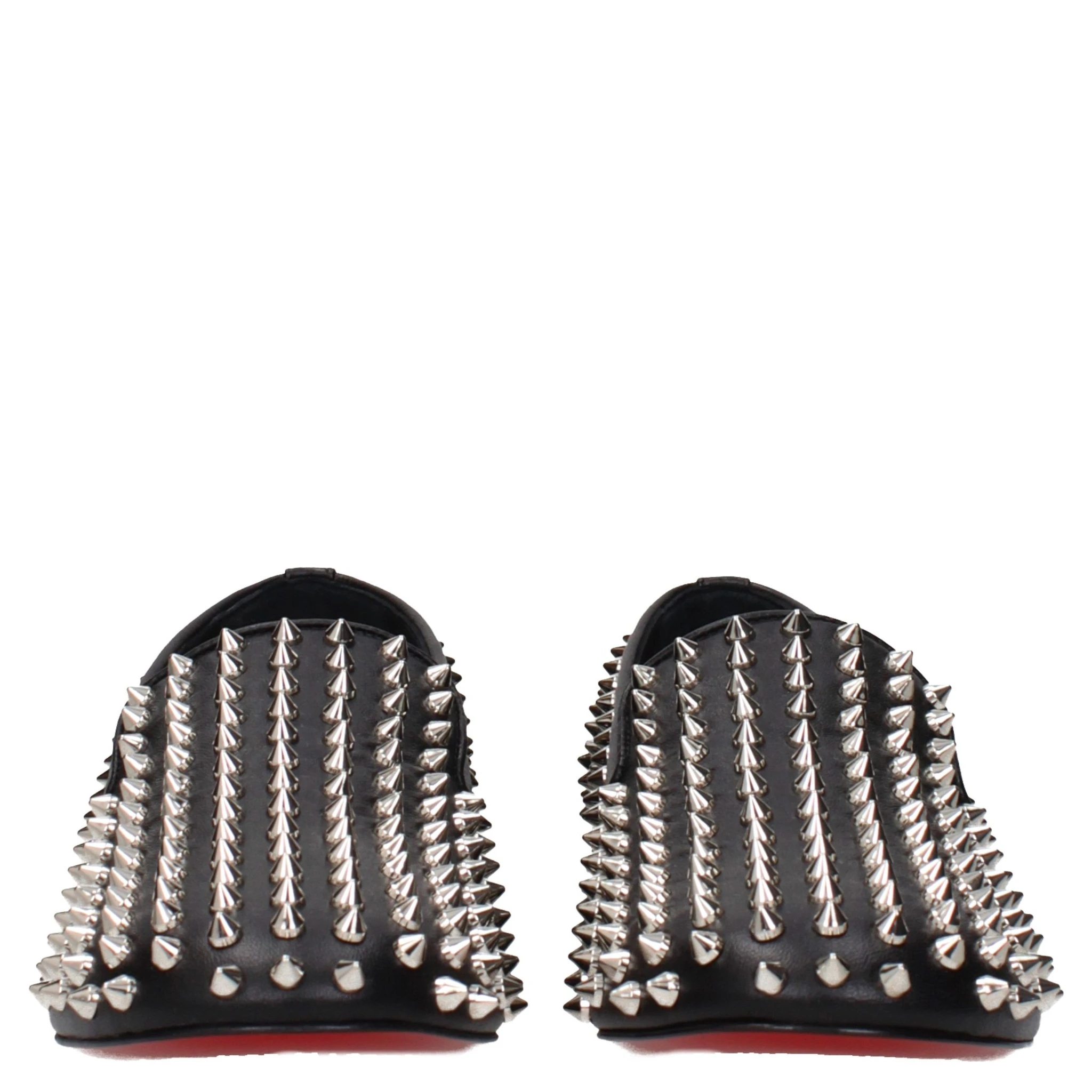 Black Leather Slip-On Loafers