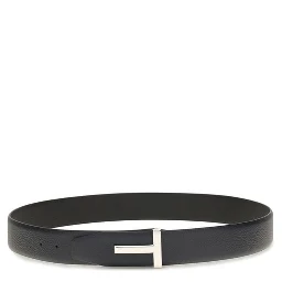 Black Calf Leather Bos Taurus Belt