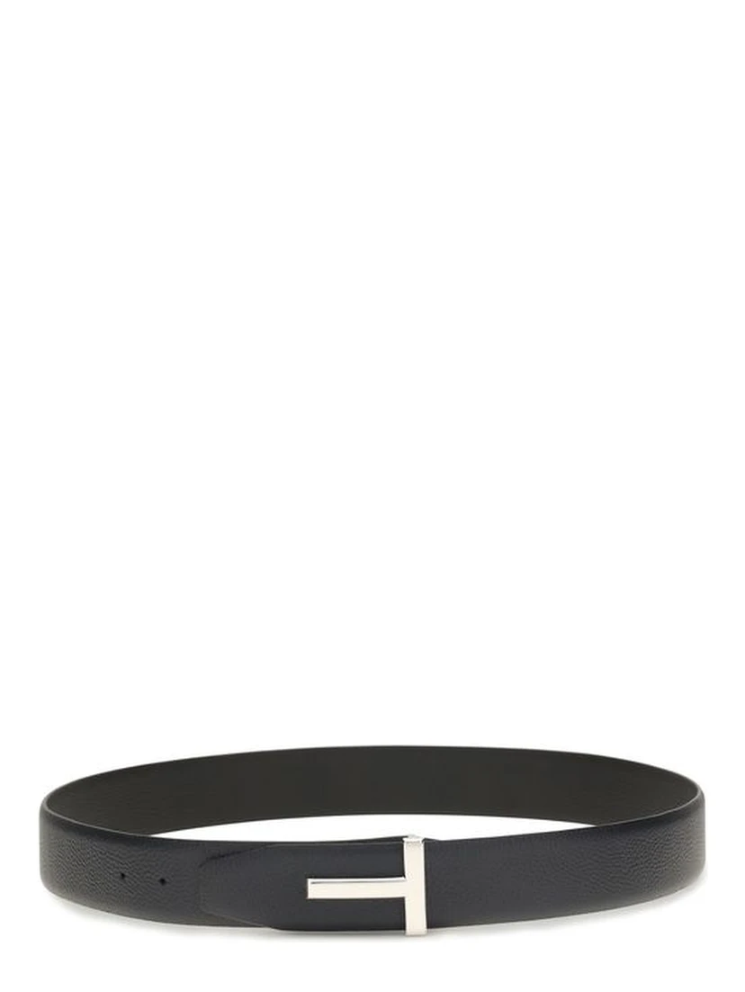 Black Calf Leather Bos Taurus Belt