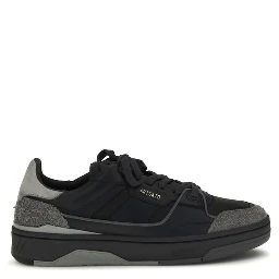 Black Calf Leather Bos Taurus Low Top Sneakers