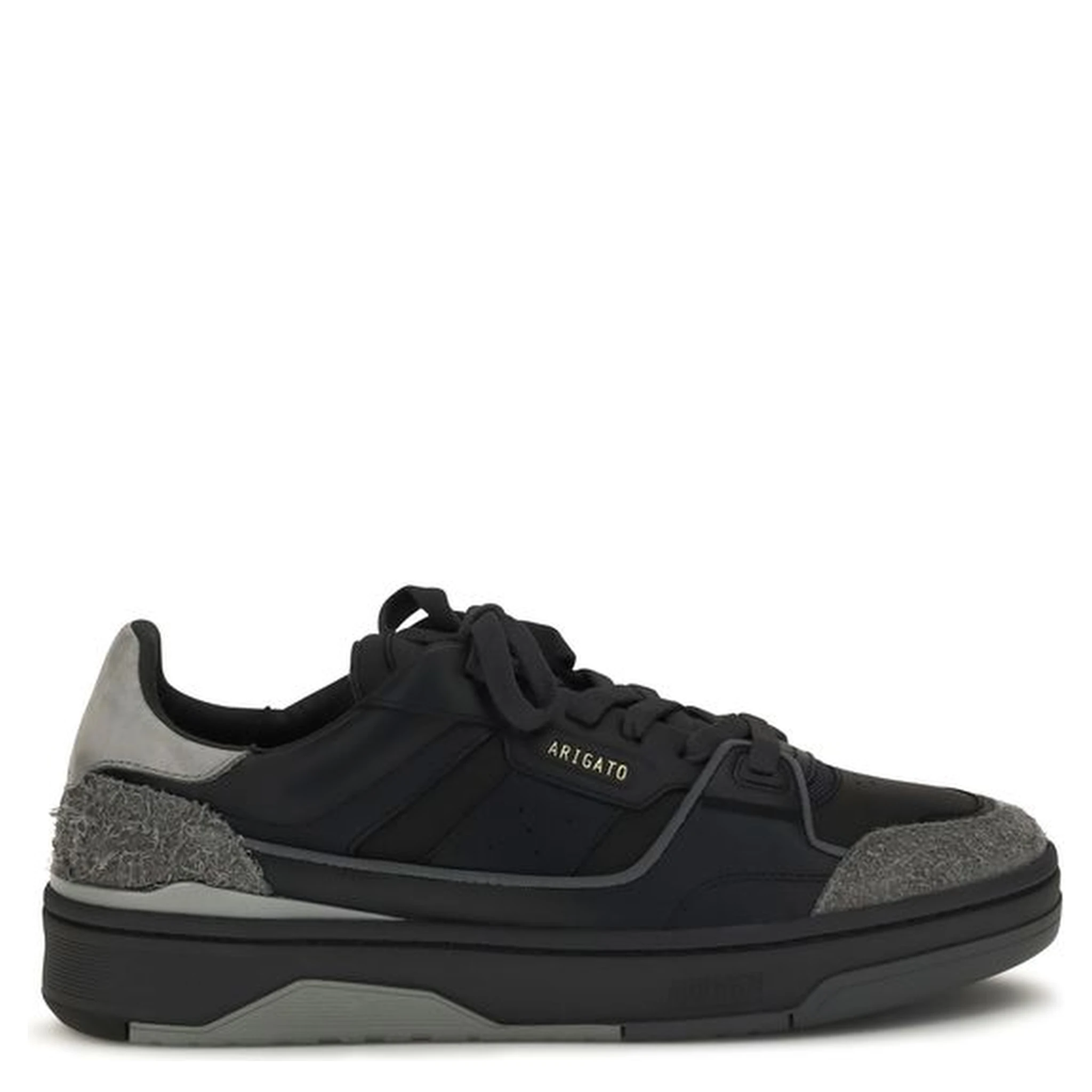 Black Calf Leather Bos Taurus Low Top Sneakers
