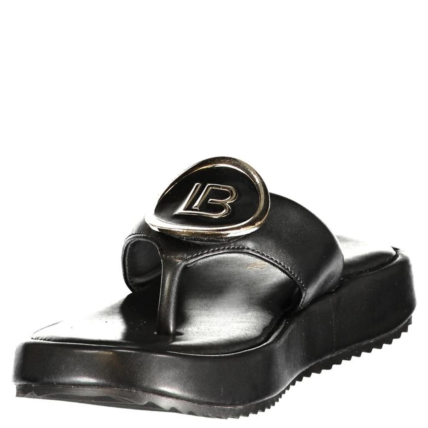 Black Polyurethane Women's Sandal