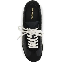 Black Calf Leather Bos Taurus Athletic Sneakers