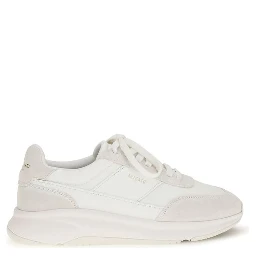 White Calf Leather Bos Taurus Athletic Sneakers
