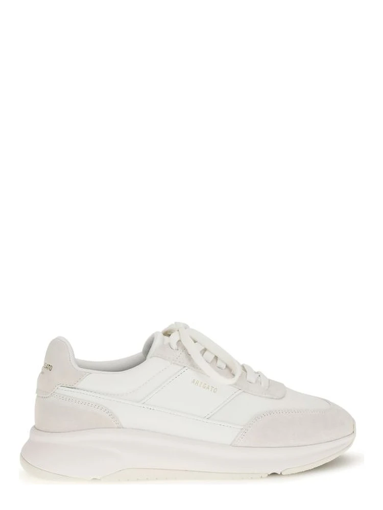 White Calf Leather Bos Taurus Athletic Sneakers