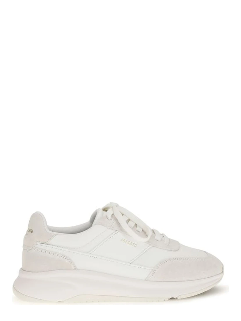 White Calf Leather Bos Taurus Athletic Sneakers