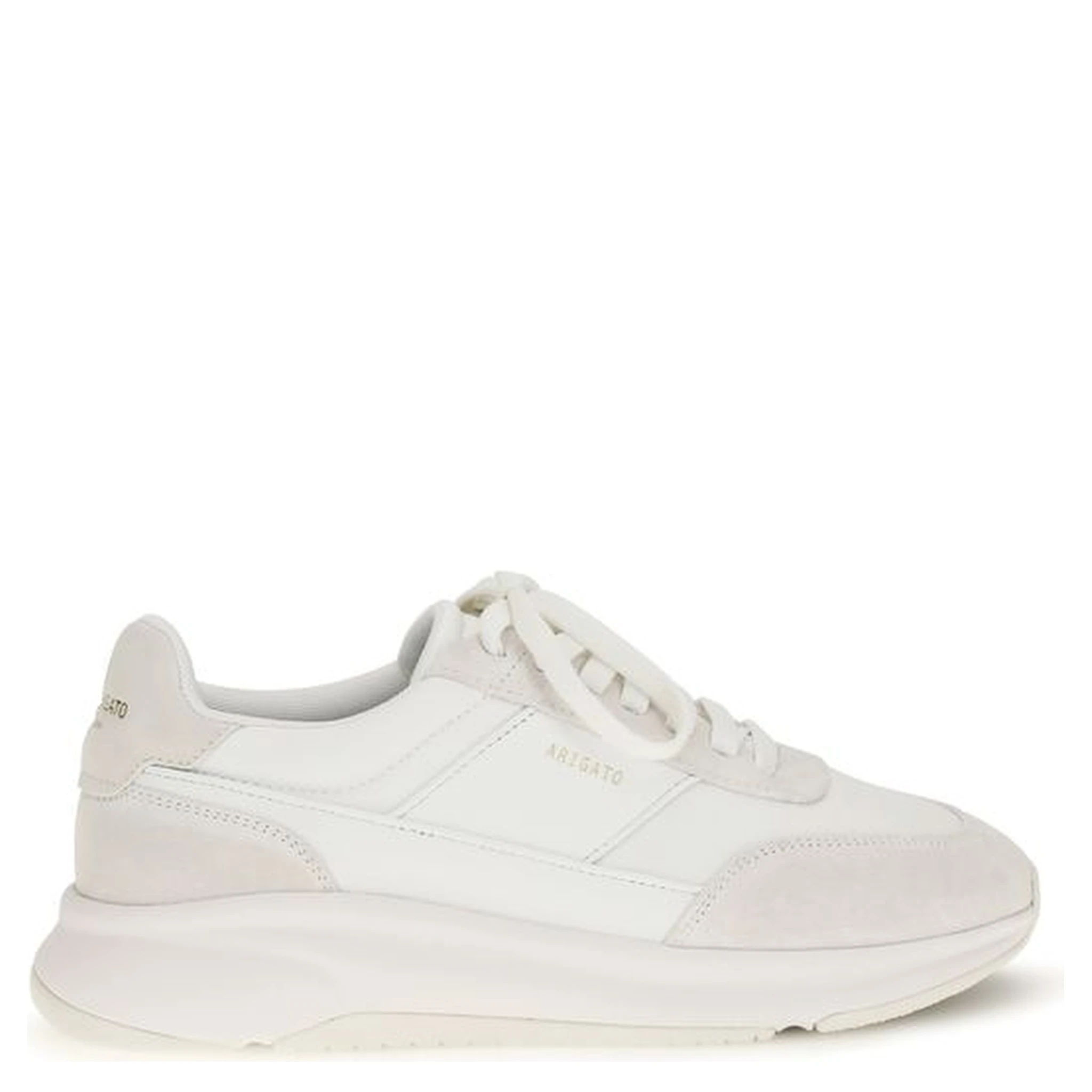 White Calf Leather Bos Taurus Athletic Sneakers
