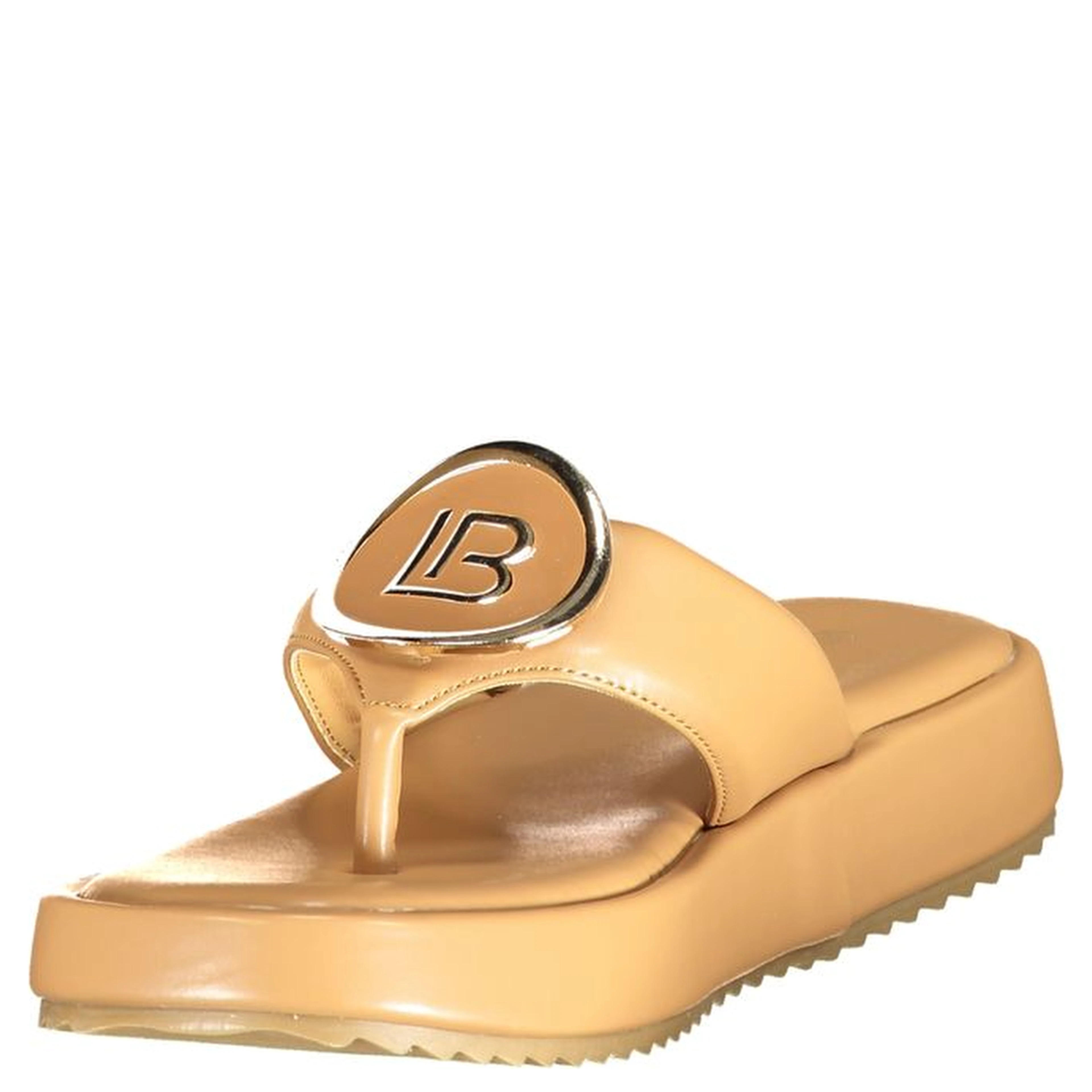 Beige Polyurethane Women's Sandal