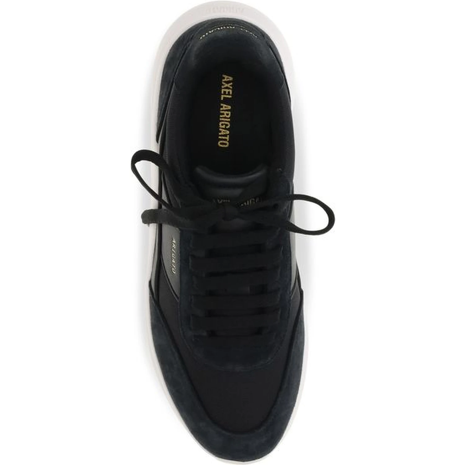 Black Polyester Athletic Sneakers