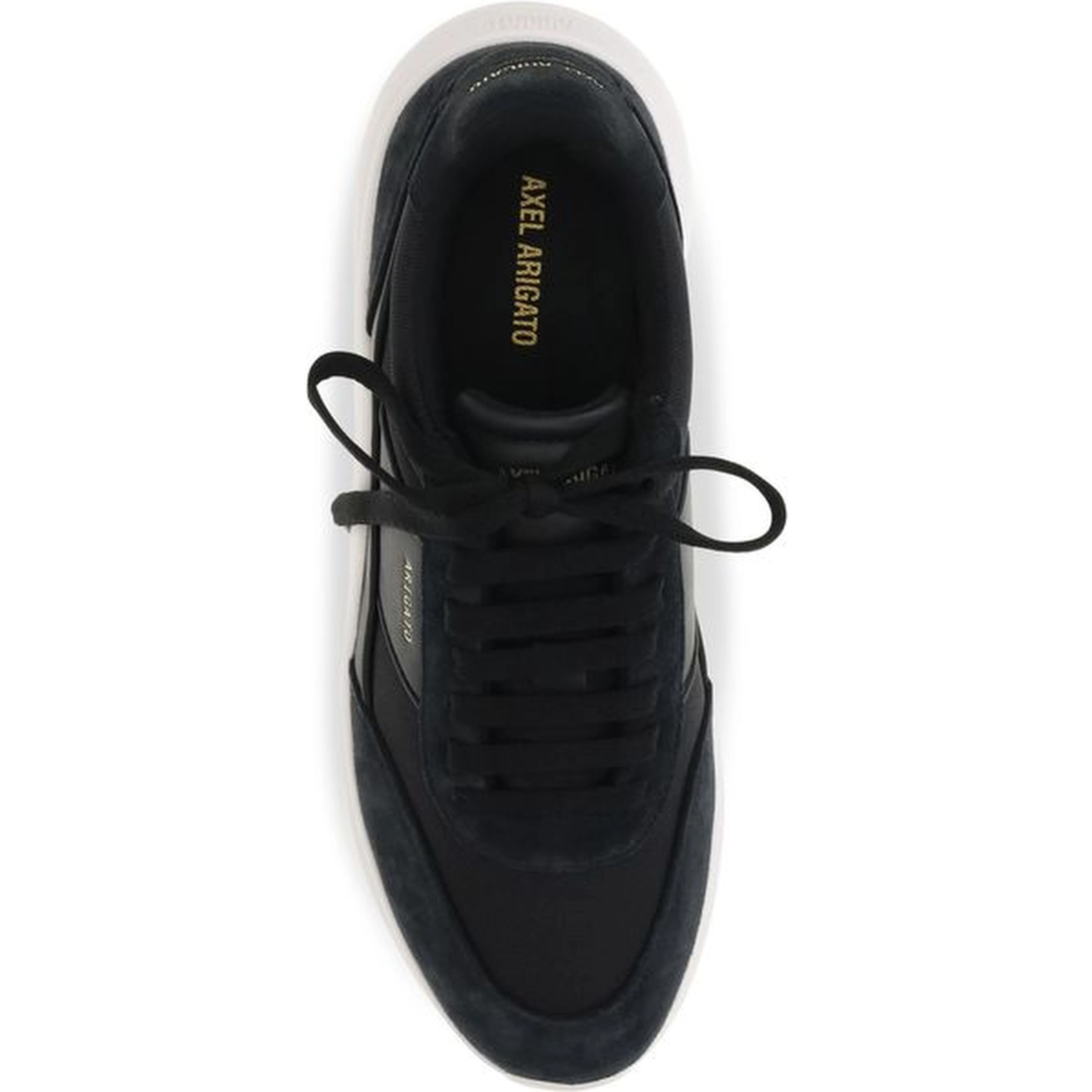 Black Polyester Athletic Sneakers