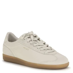 Beige Calf Leather Bos Taurus Low Top Sneakers