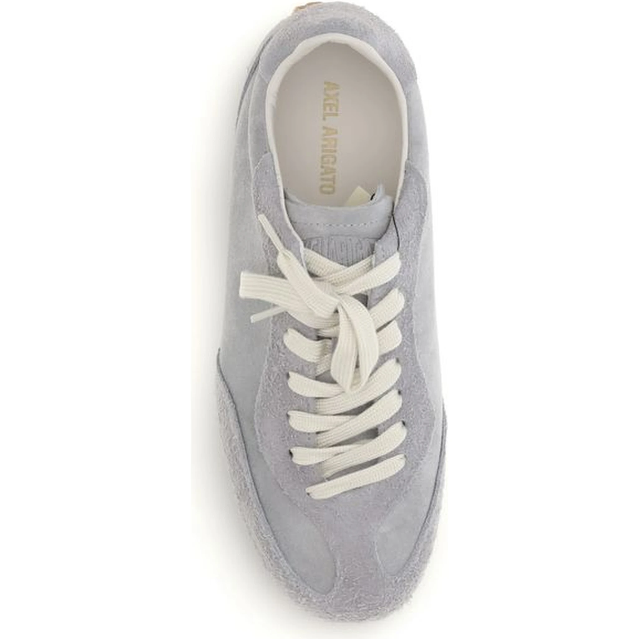 Gray Calf Leather Bos Taurus Low Top Sneakers