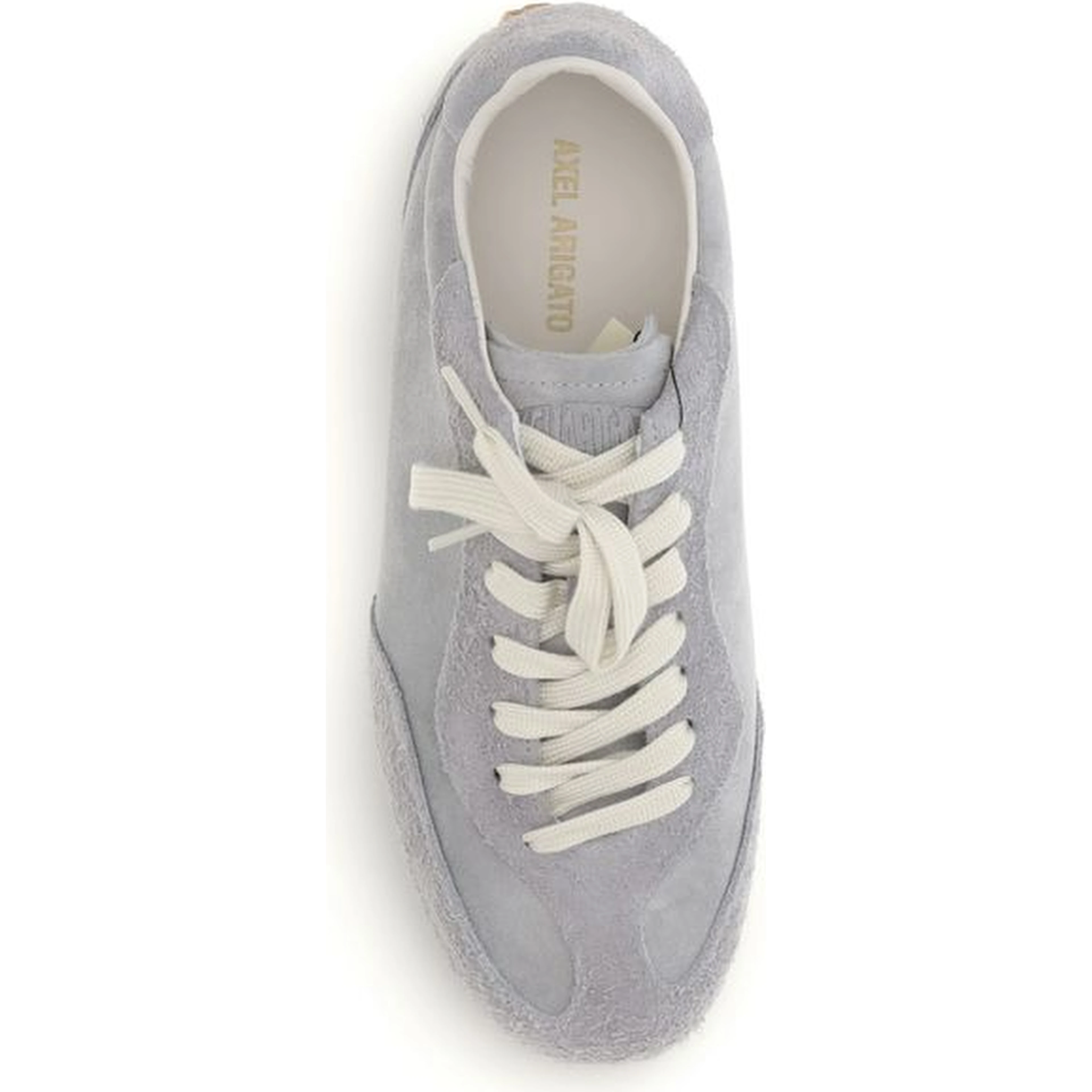 Gray Calf Leather Bos Taurus Low Top Sneakers