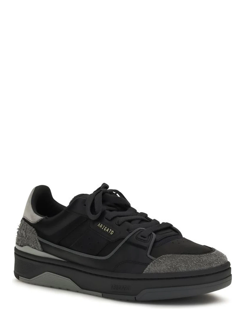 Black Calf Leather Bos Taurus Low Top Sneakers