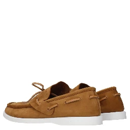Brown Leather Slip-On Loafers