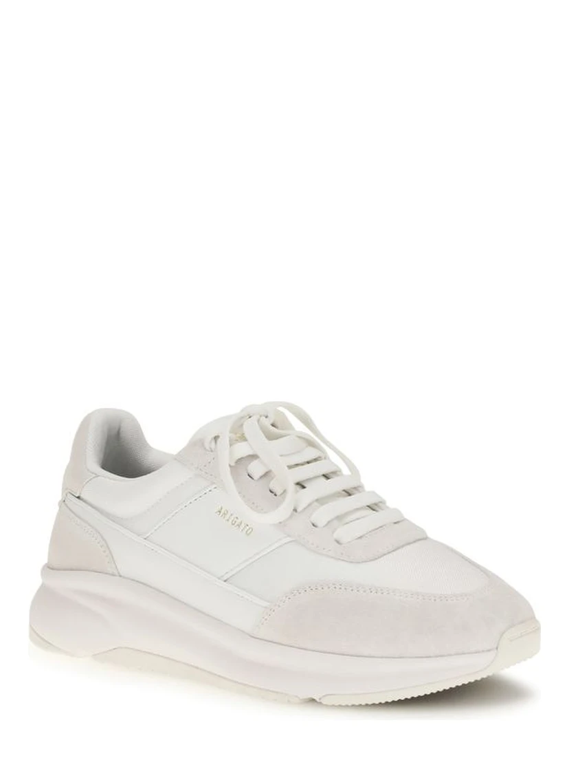 White Calf Leather Bos Taurus Athletic Sneakers