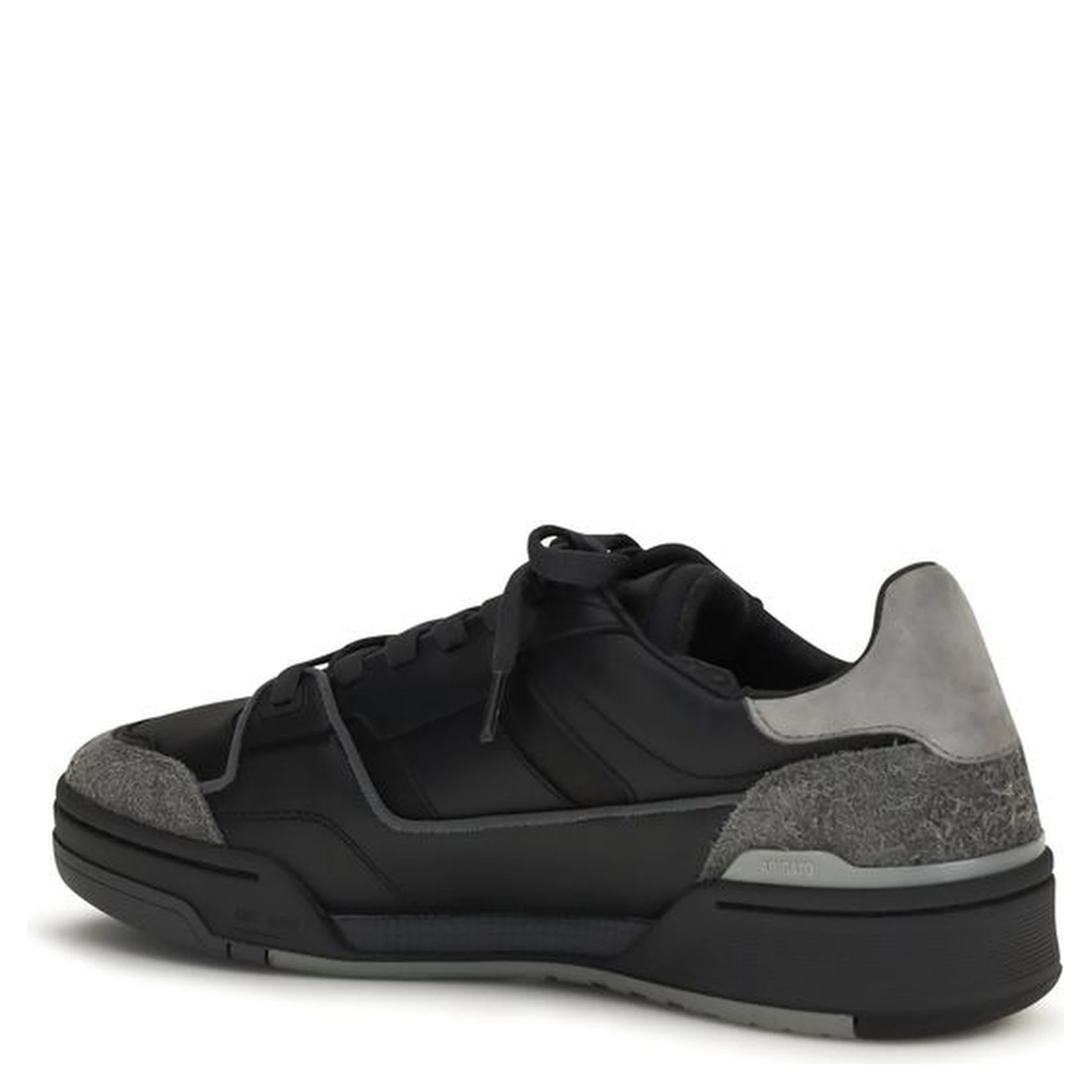 Black Calf Leather Bos Taurus Low Top Sneakers