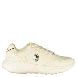 White Polyurethane Women's Sneaker