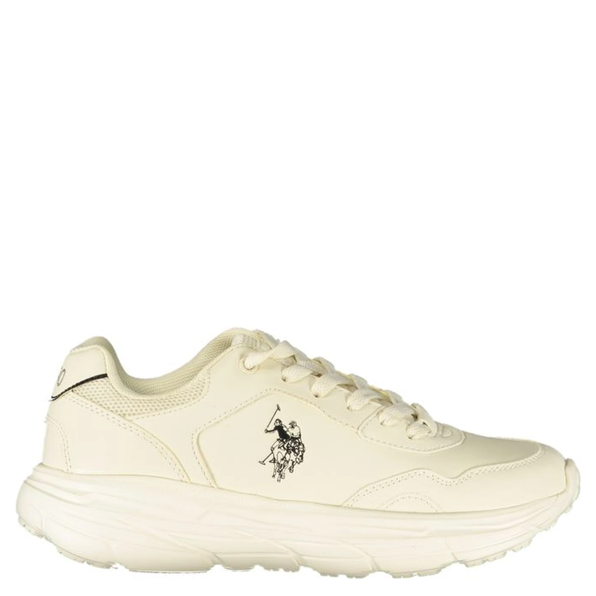 White Polyurethane Women's Sneaker