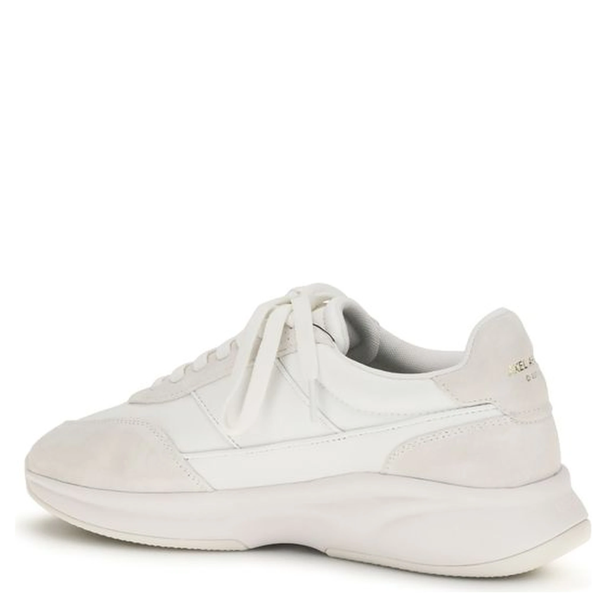 White Calf Leather Bos Taurus Athletic Sneakers