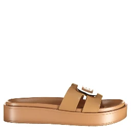 Beige Polyurethane Women's Sandal