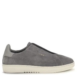 Gray Calf Leather Bos Taurus Low Top Sneakers