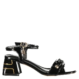 Black Polyurethane Women's Sandal