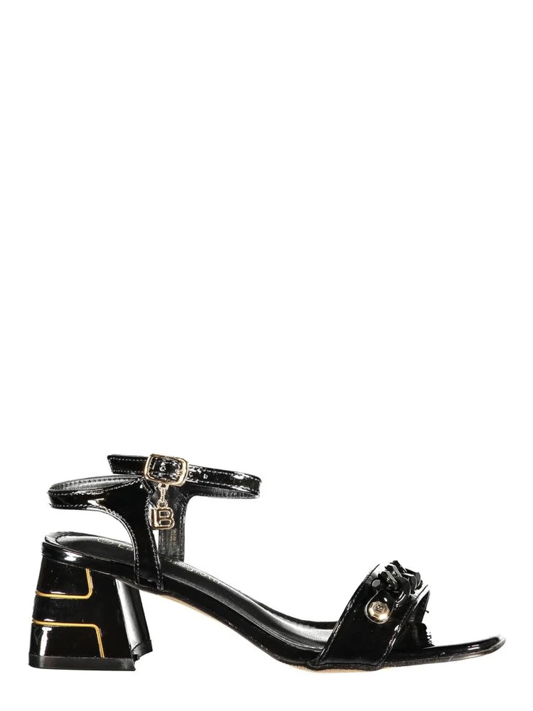 Black Polyurethane Women's Sandal