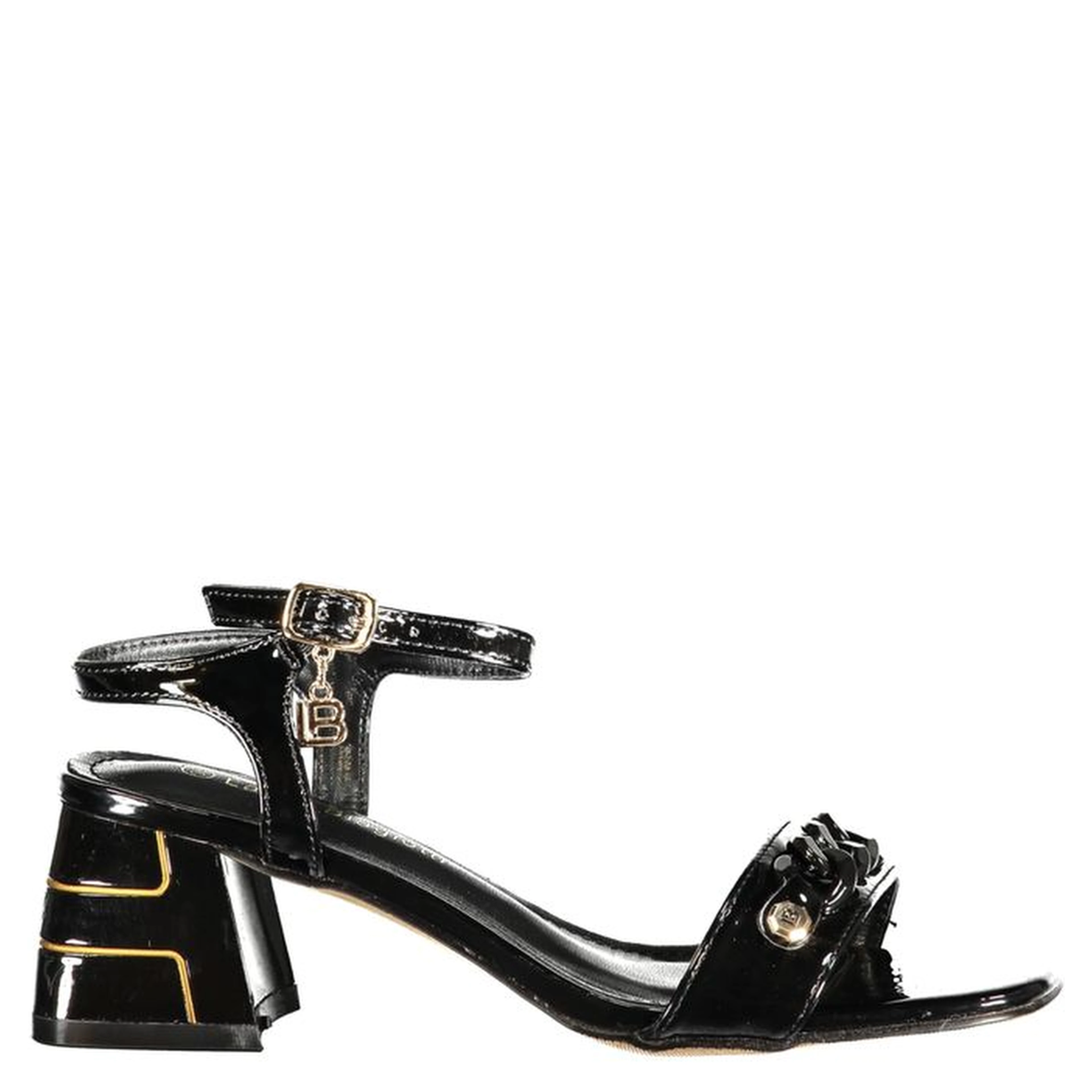Black Polyurethane Women's Sandal