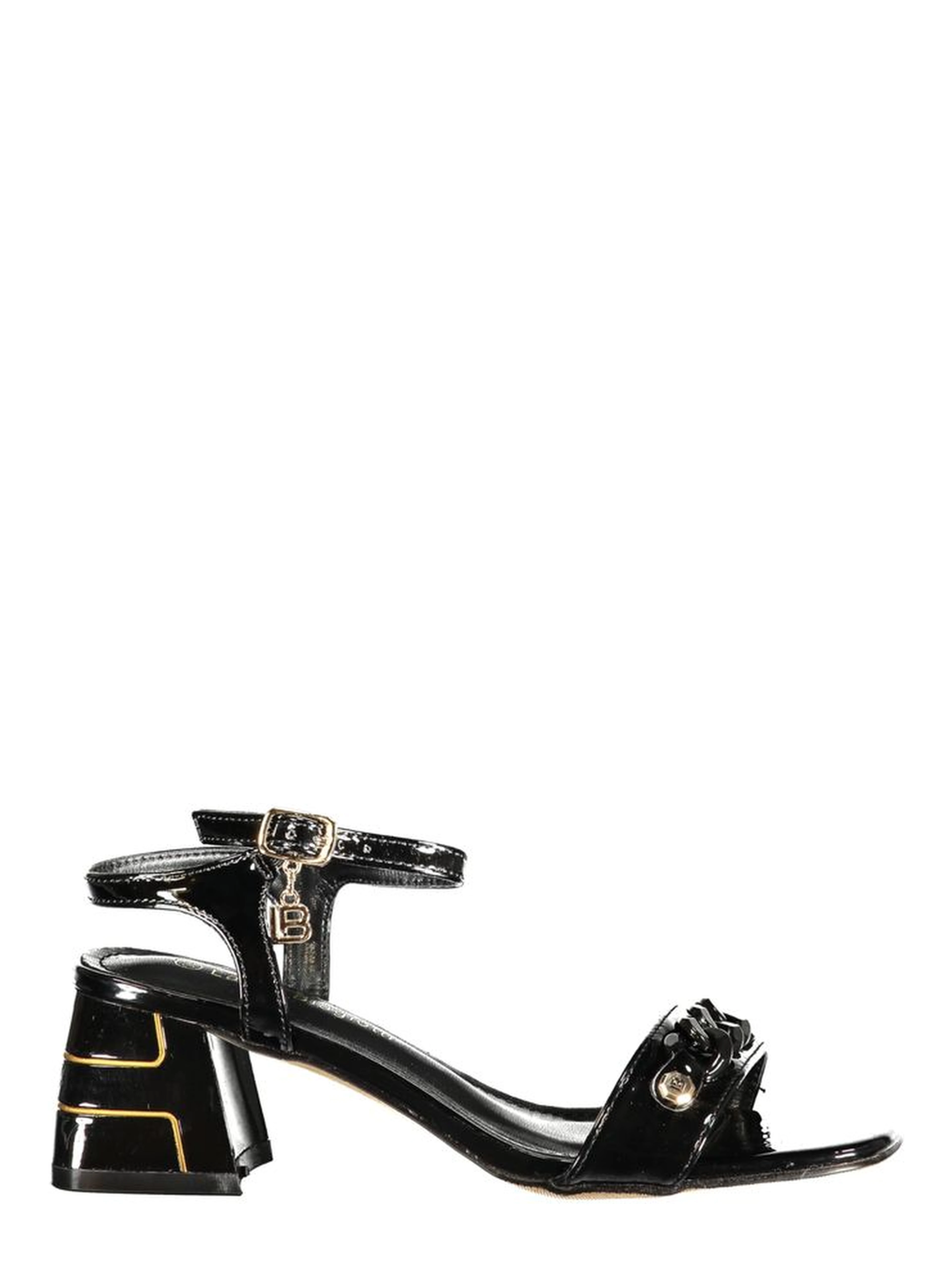 Black Polyurethane Women's Sandal