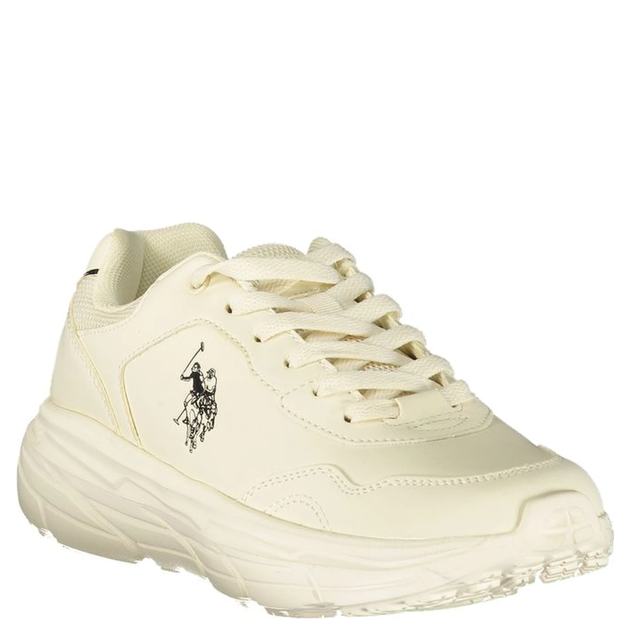 White Polyurethane Women's Sneaker