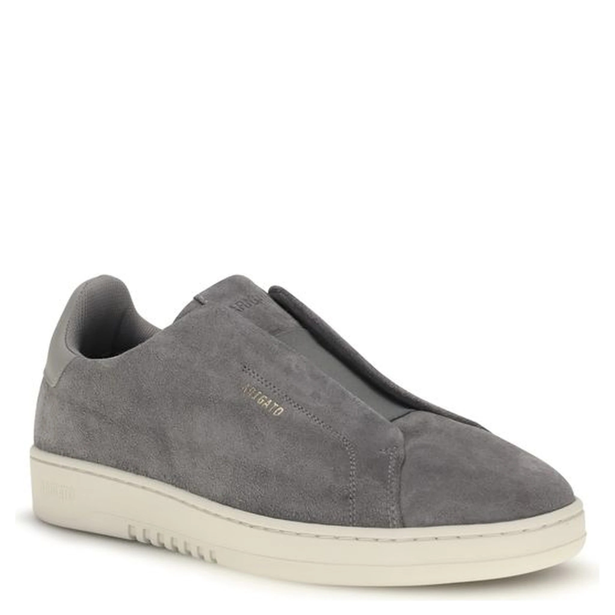 Gray Calf Leather Bos Taurus Low Top Sneakers
