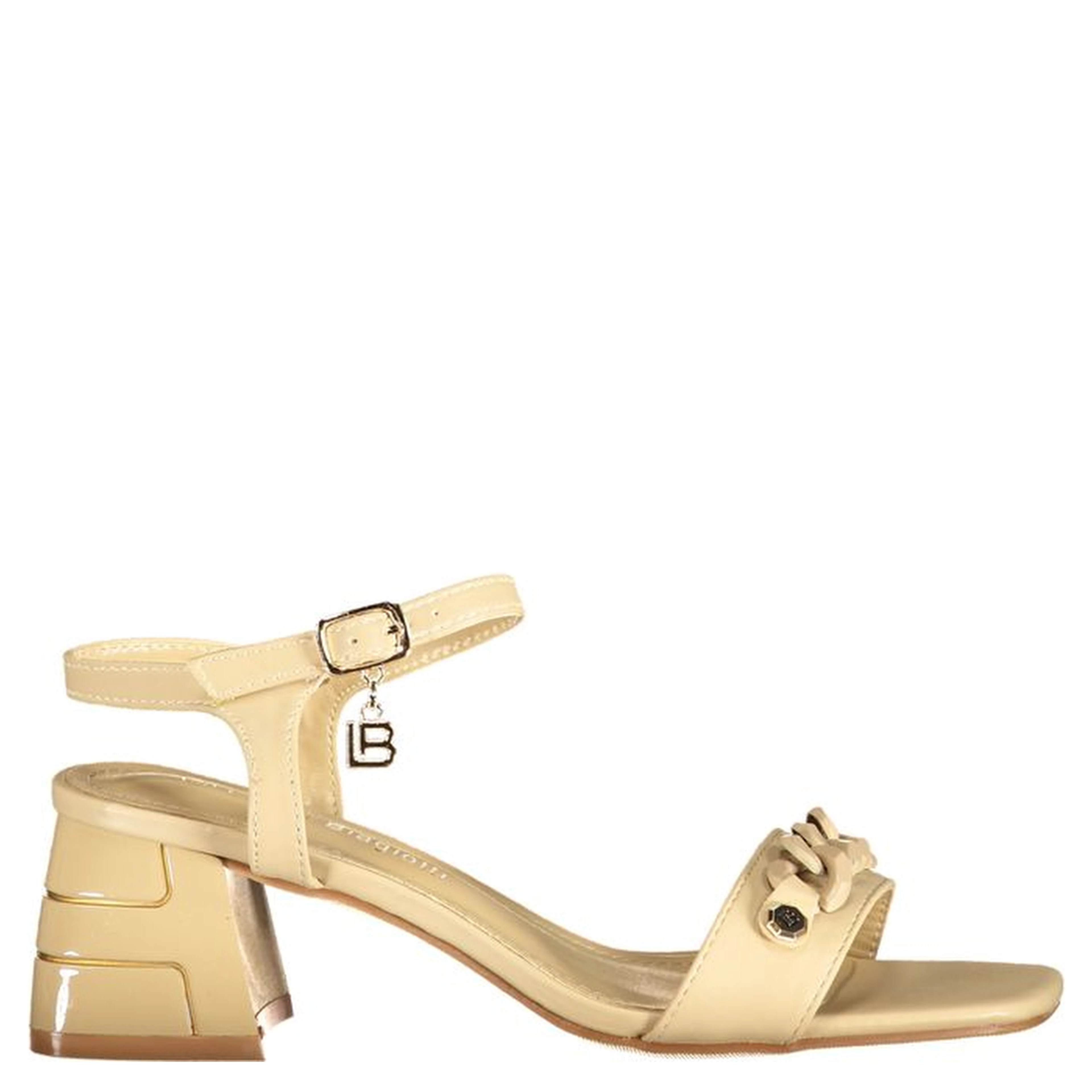Beige Polyurethane Women Sandal