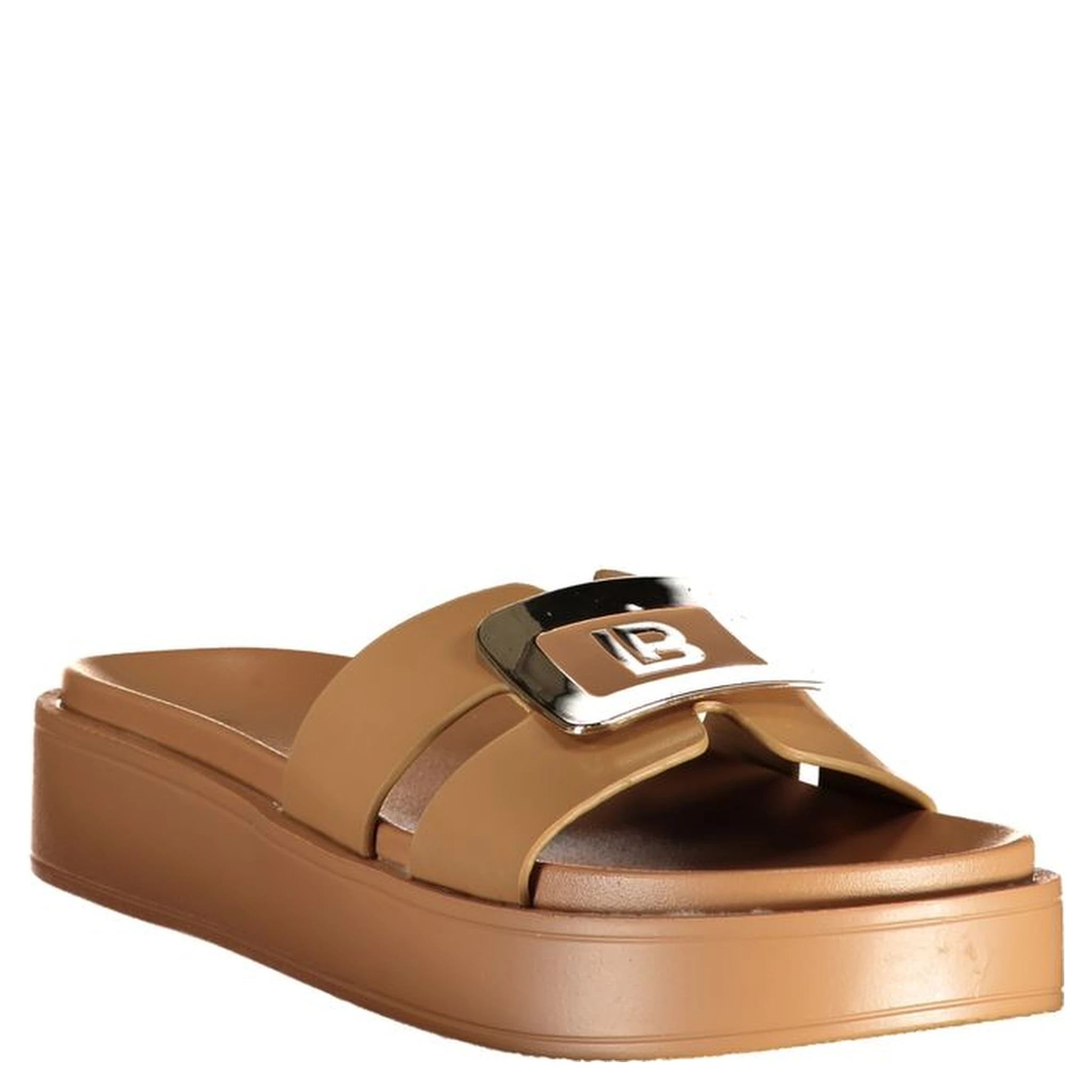 Beige Polyurethane Women's Sandal