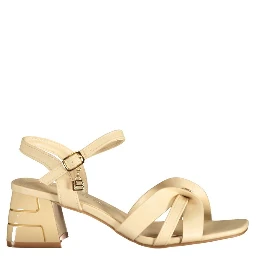 Beige Polyurethane Women's Sandal