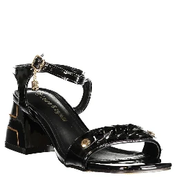 Black Polyurethane Women's Sandal