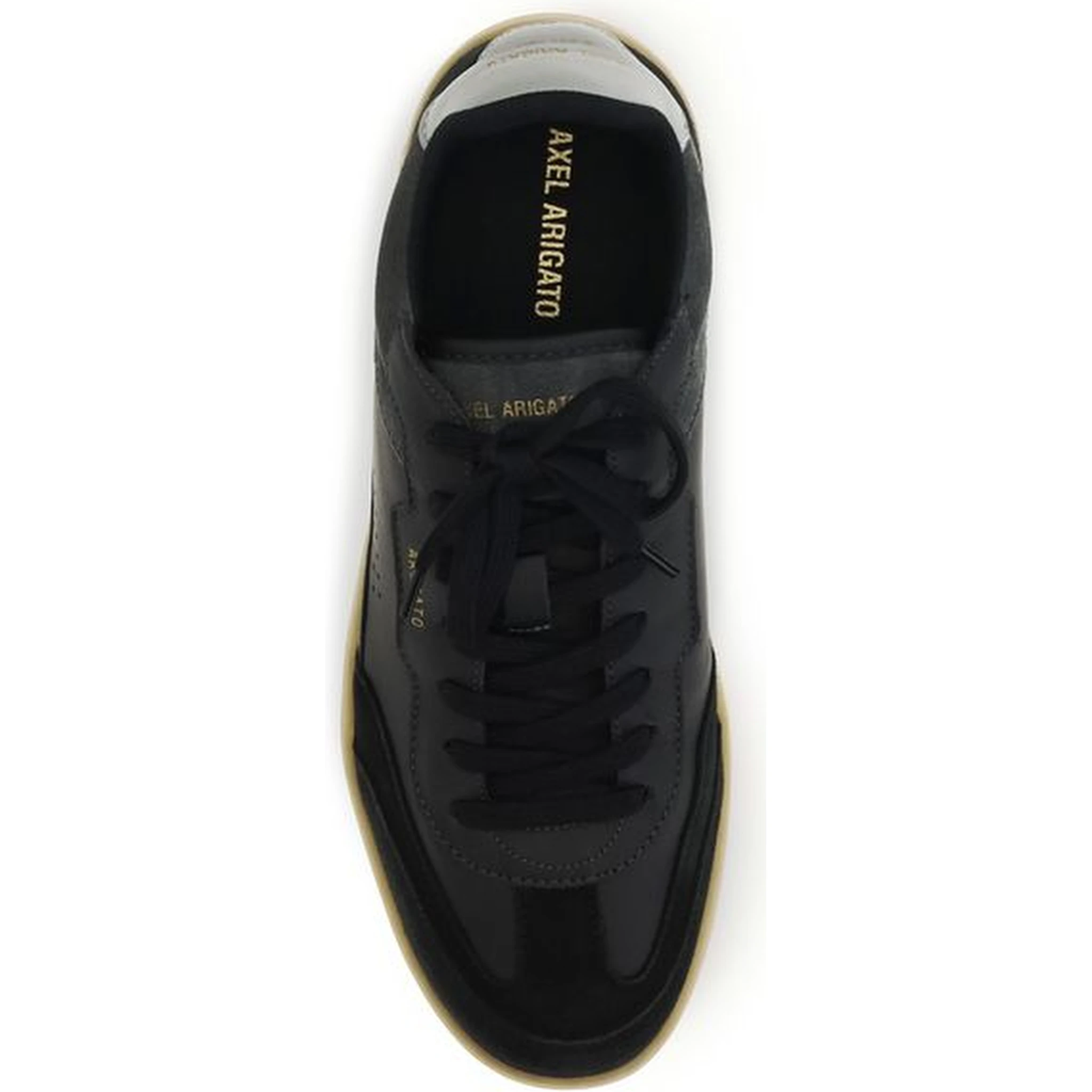 Black Calf Leather Bos Taurus Low Top Sneakers