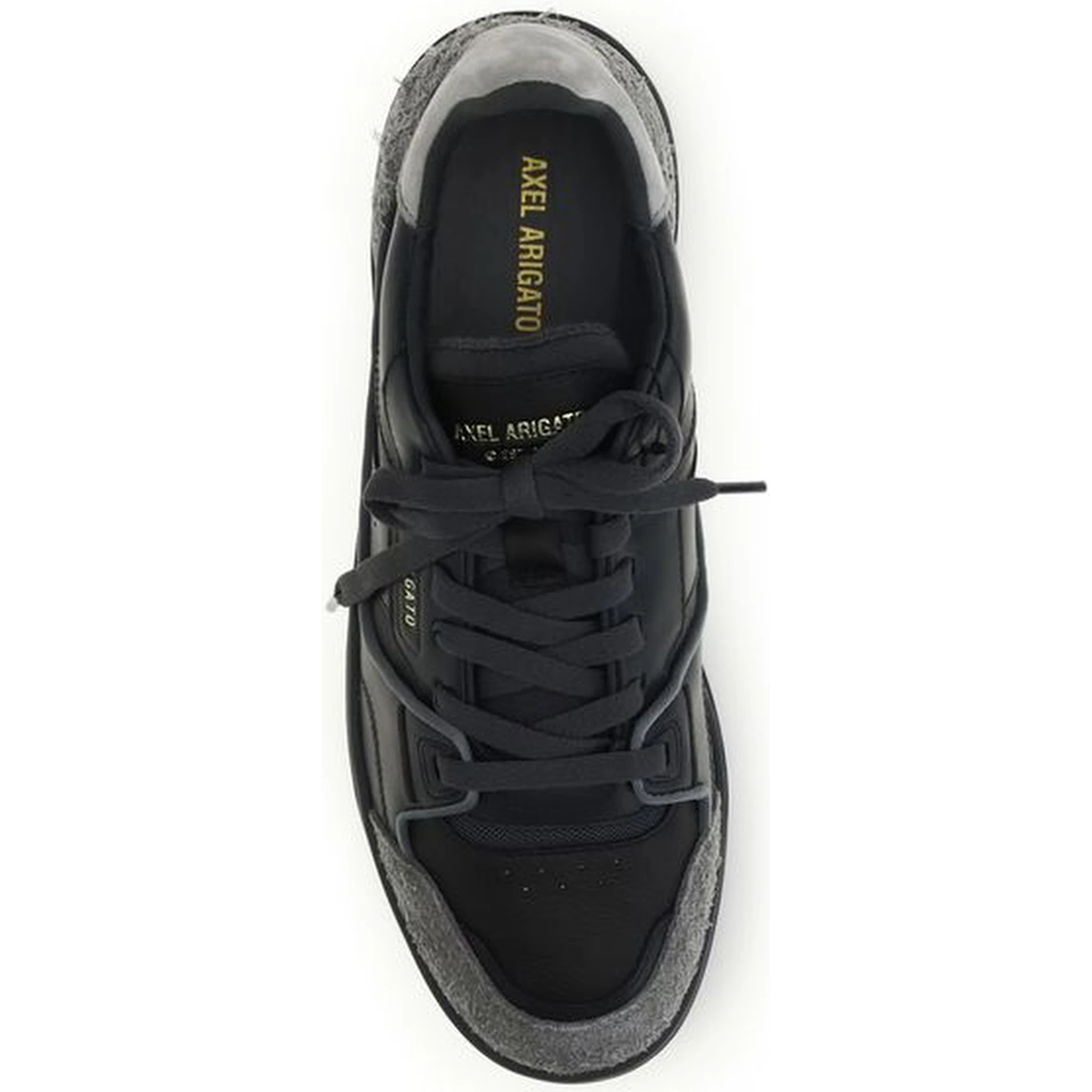 Black Calf Leather Bos Taurus Low Top Sneakers