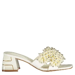 Bianco Poliuretano Donna Sandal