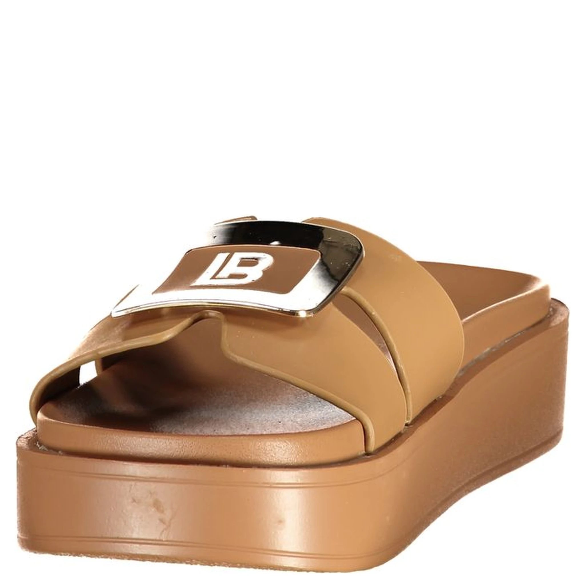 Beige Polyurethane Women's Sandal