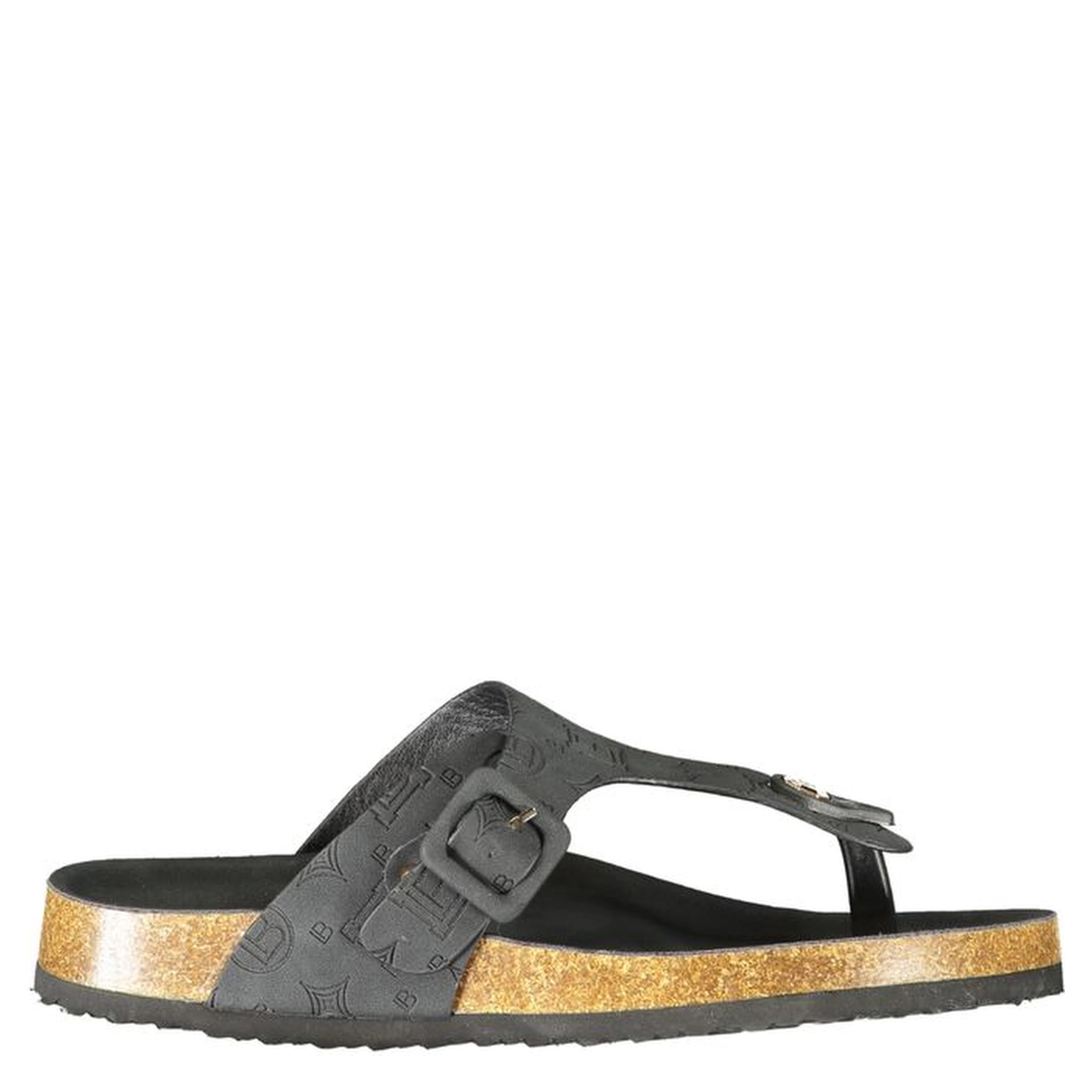 Black Polyurethane Women's Sandal