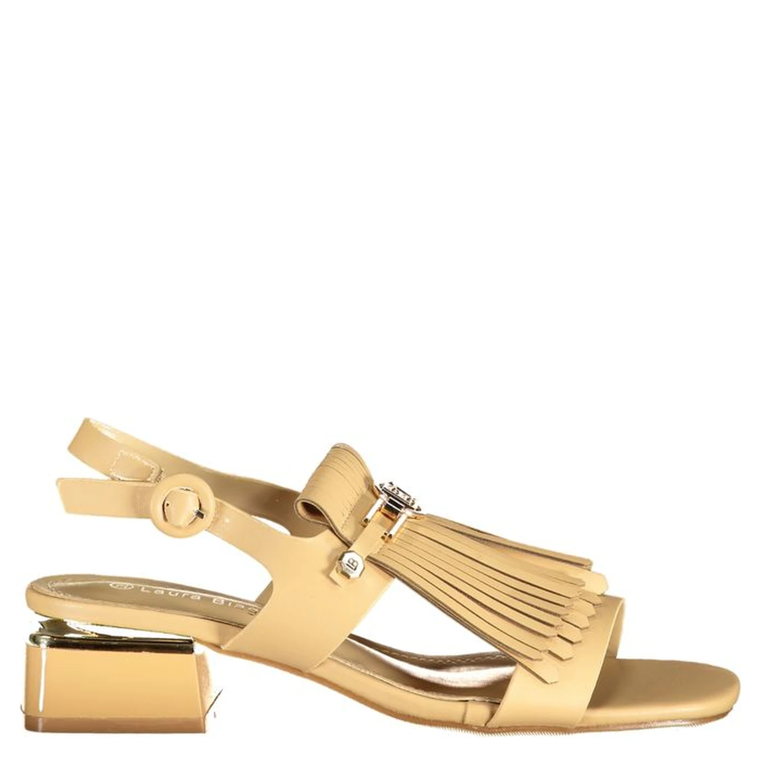 Beige Polyurethane Women's Sandal