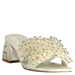 Bianco Poliuretano Donna Sandal
