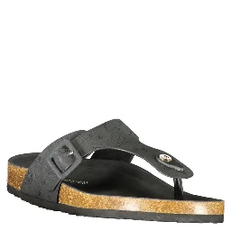 Black Polyurethane Women's Sandal