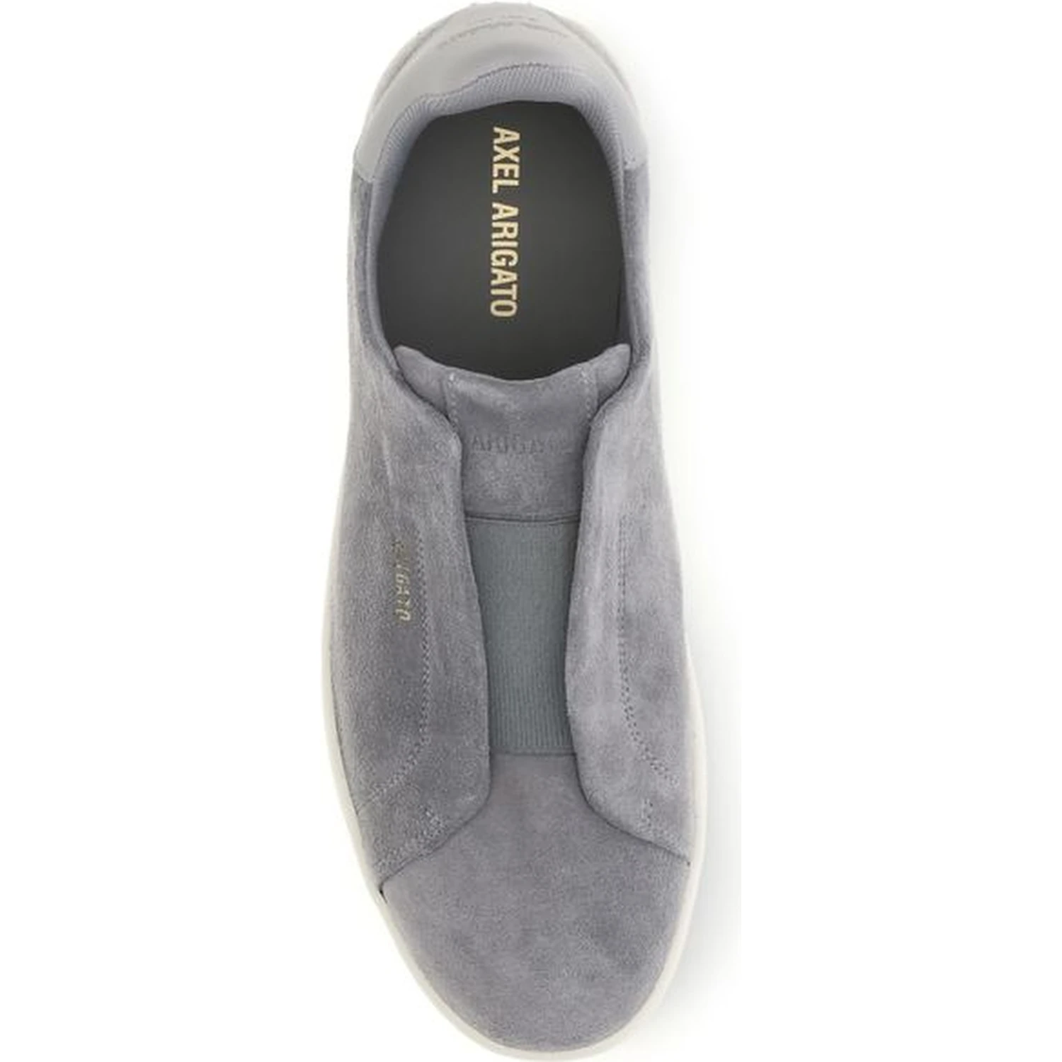 Gray Calf Leather Bos Taurus Low Top Sneakers