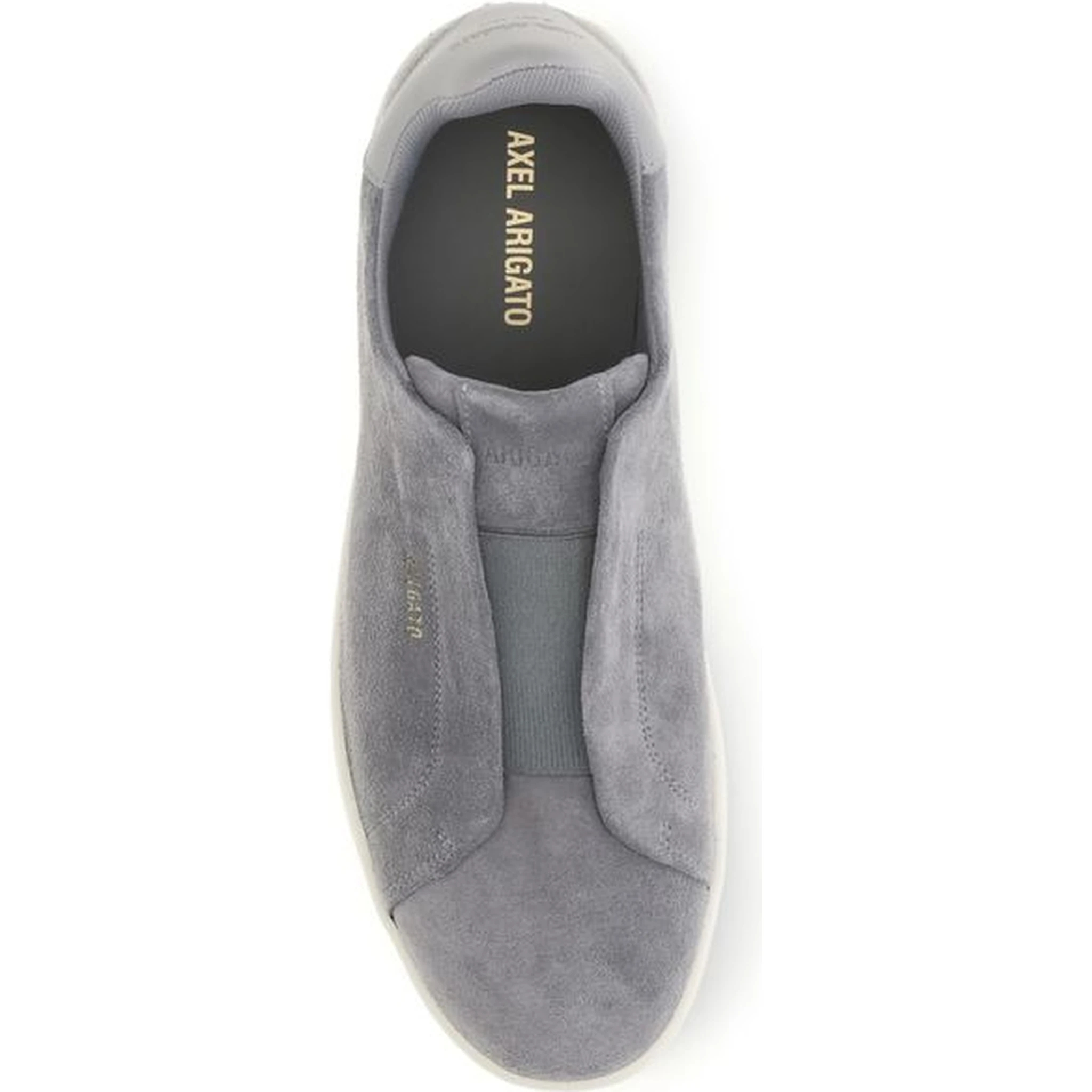 Gray Calf Leather Bos Taurus Low Top Sneakers