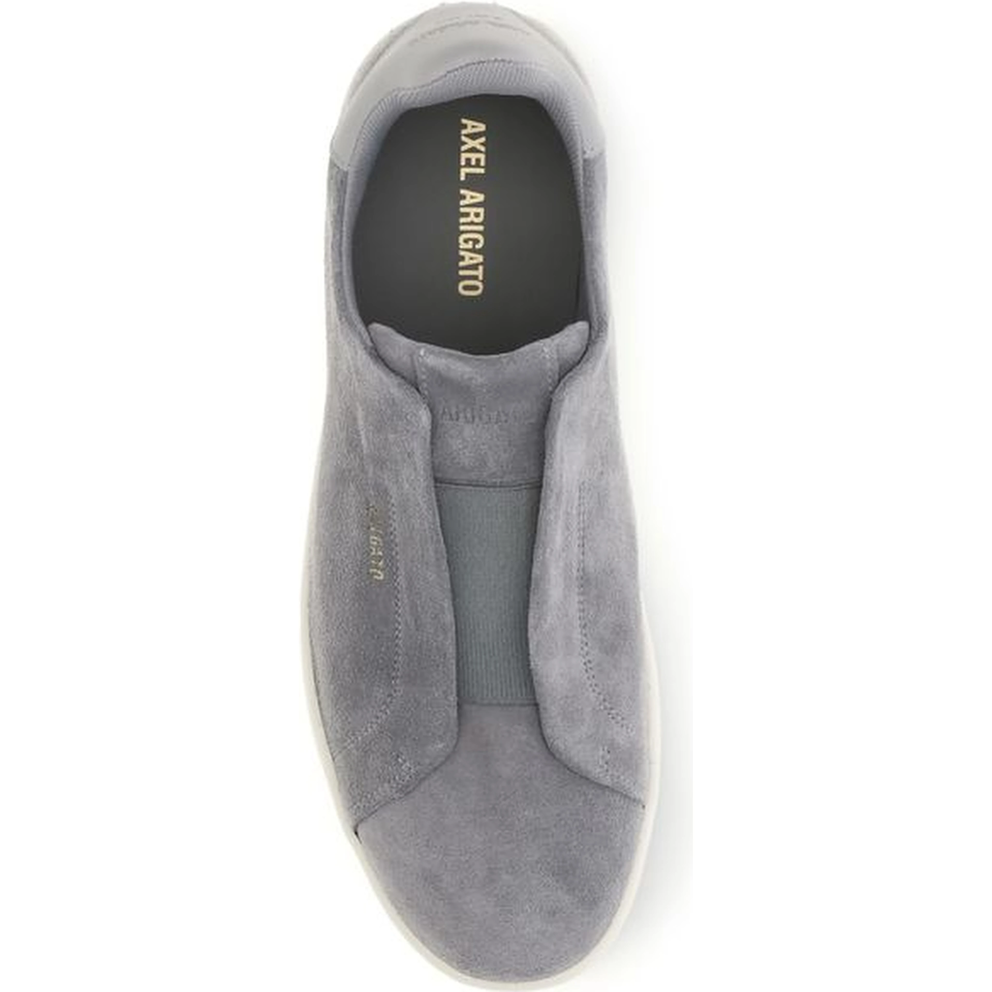 Gray Calf Leather Bos Taurus Low Top Sneakers