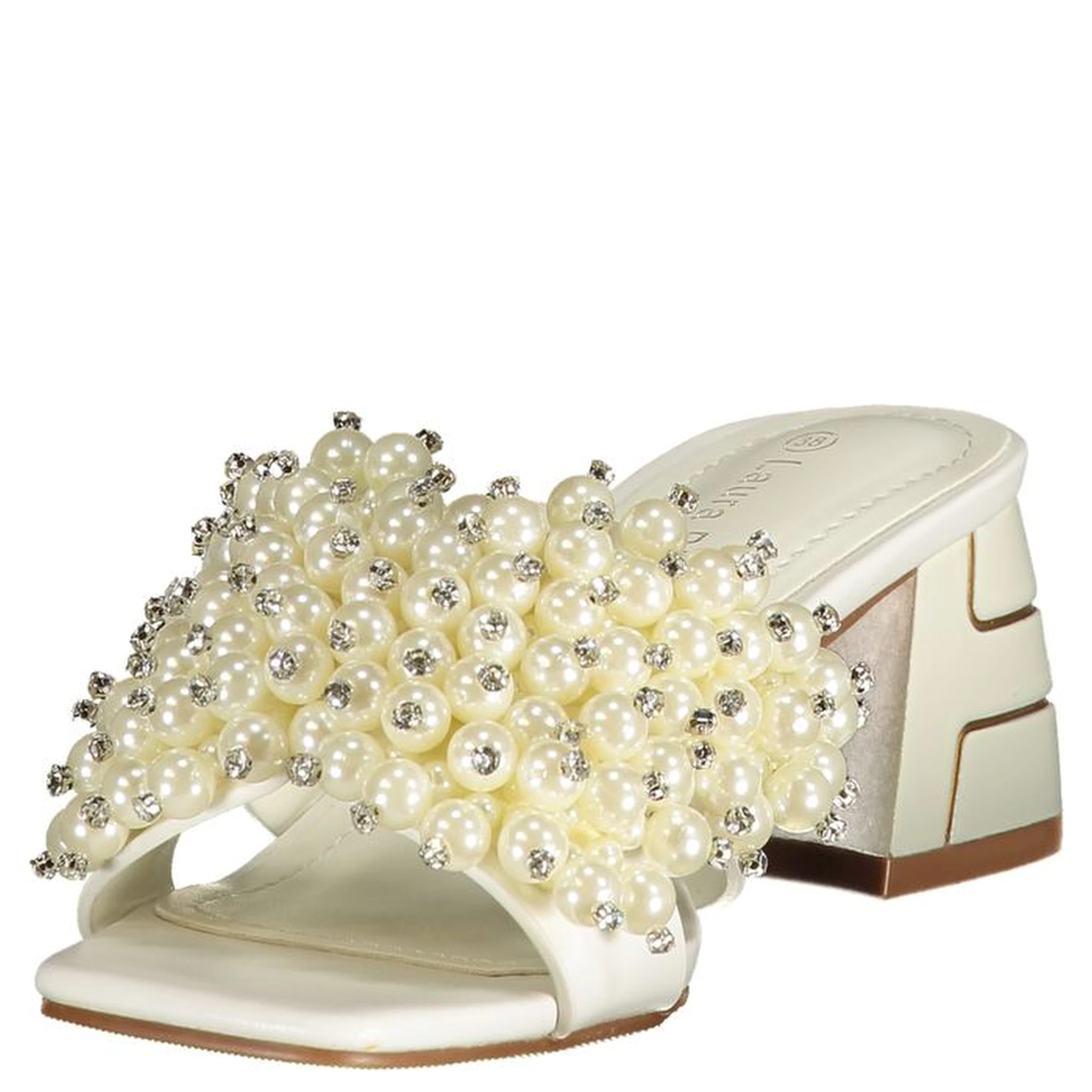 Bianco Poliuretano Donna Sandal