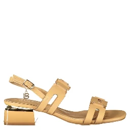 Beige Polyurethane Women Sandal